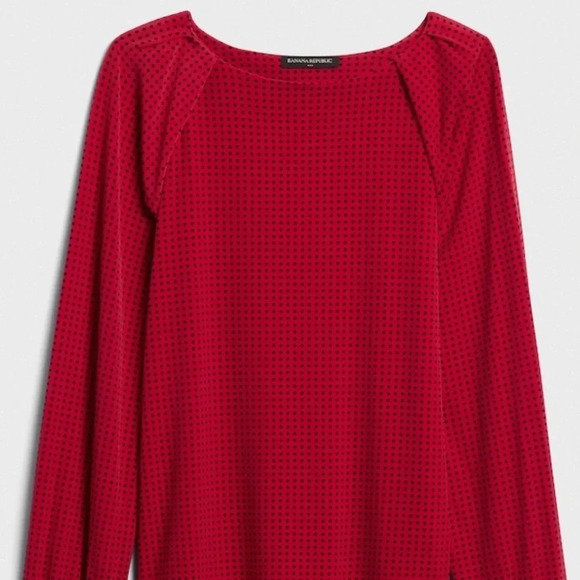 Banana Republic black print top - Picture 4 of 8